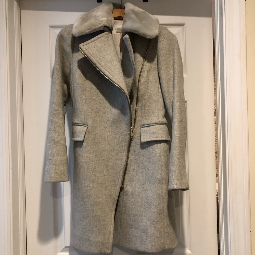 Club Monaco light grey coat size XS
